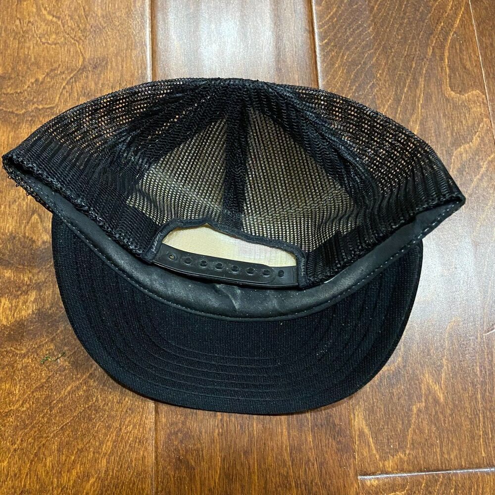 Challenger Caps Vintage 70s 80s Advance Transportation Trucker Red Black Hat OS - Picture 5 of 7